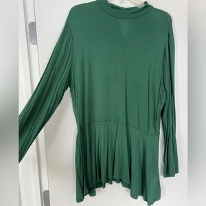 Modcloth Forest Green Long Sleeve Top